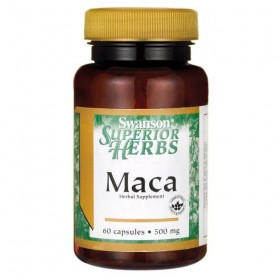 Maca 500mg 60 caps Extrato da Raiz Swanson